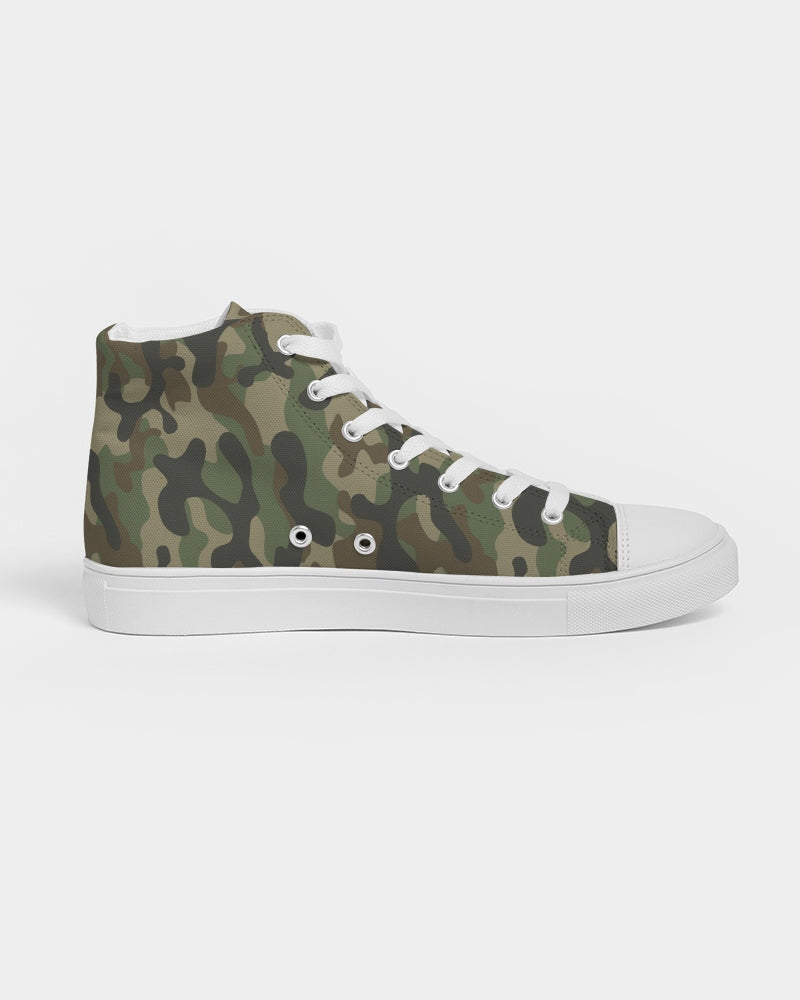 Camouflage Women's High Top Canvas Shoe