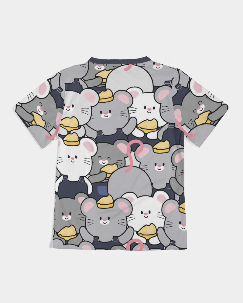 Mice With Cheese Kids All-Over Print Tee