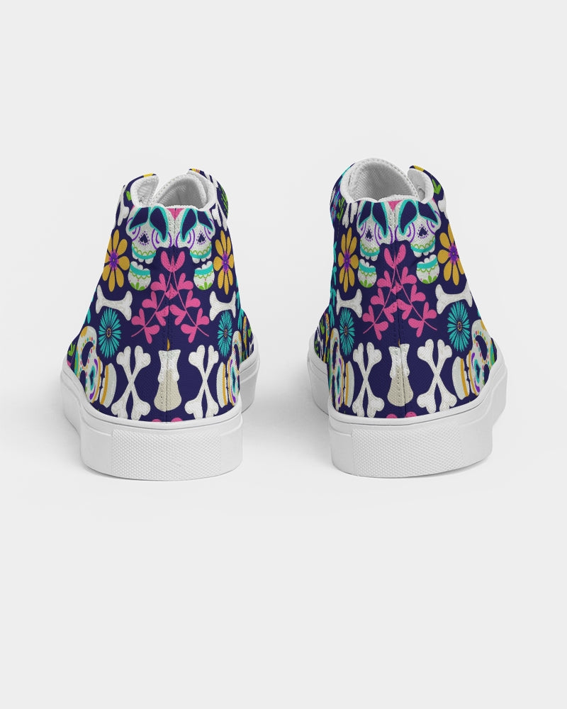 Day Of The Dead Festival Women's High Top Canvas Shoe