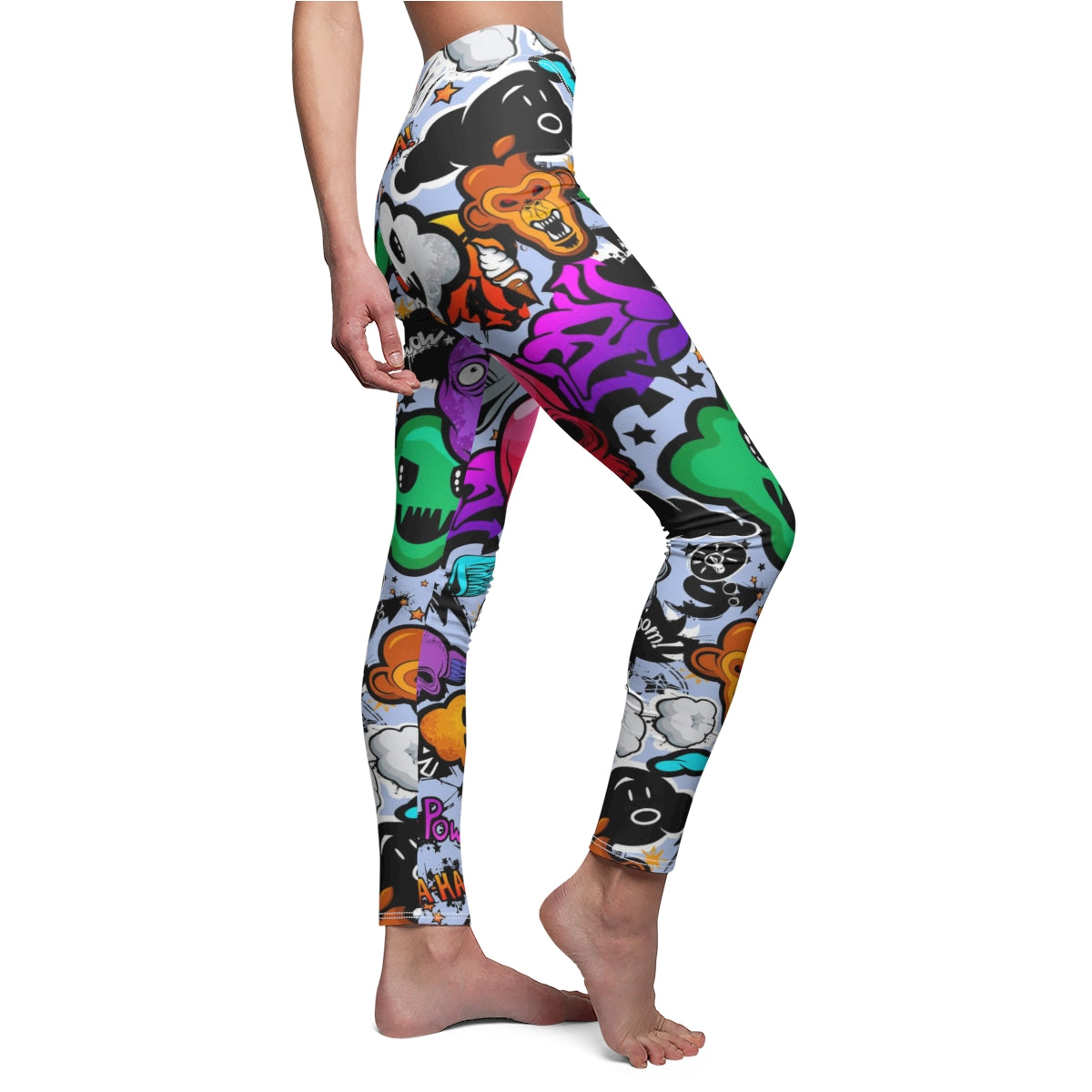 Spooky Graffiti Women's Leggings