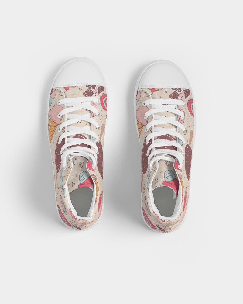 Sweet Tooth Women's High Top Canvas Shoe