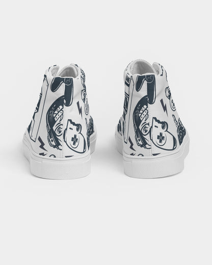 Game Over Women's High Top Canvas Shoe
