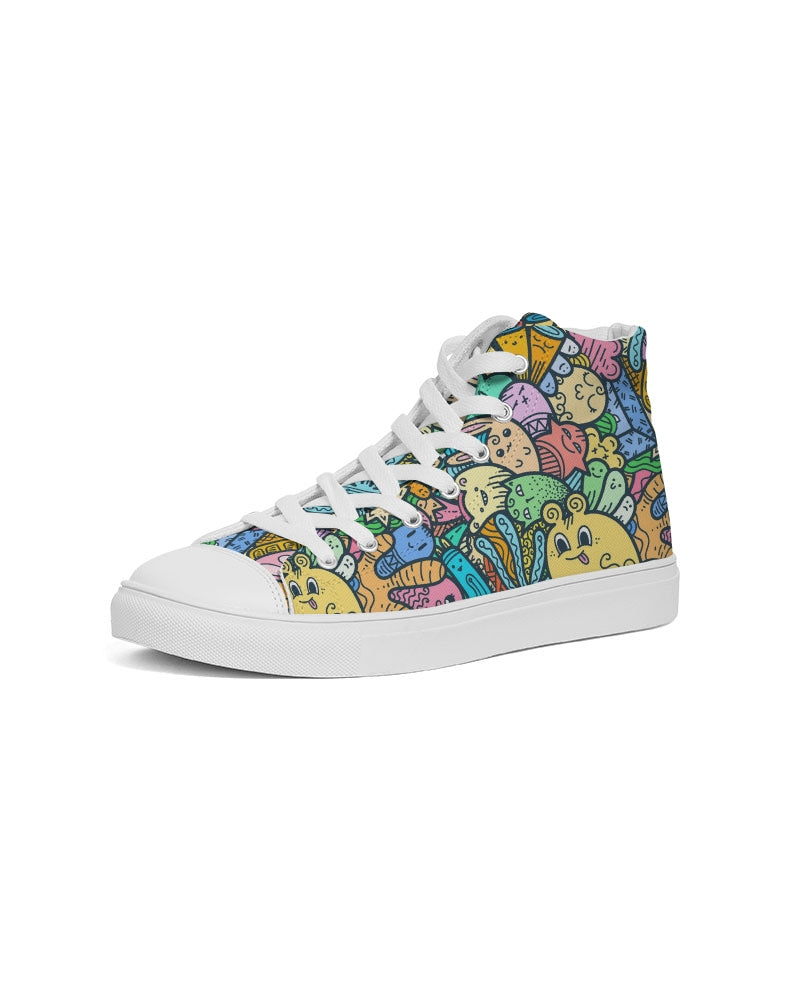 Weird Cuteness Women's High Top Canvas Shoe