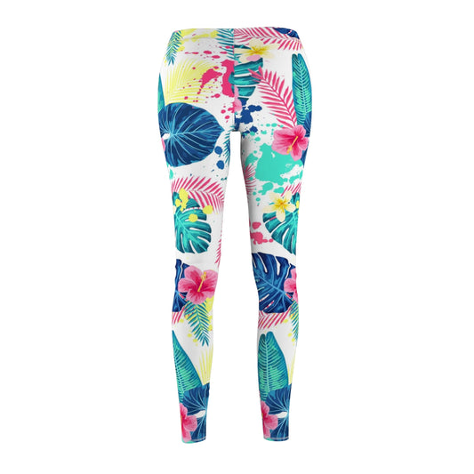 Abstract Palm Leaves Women's Leggings