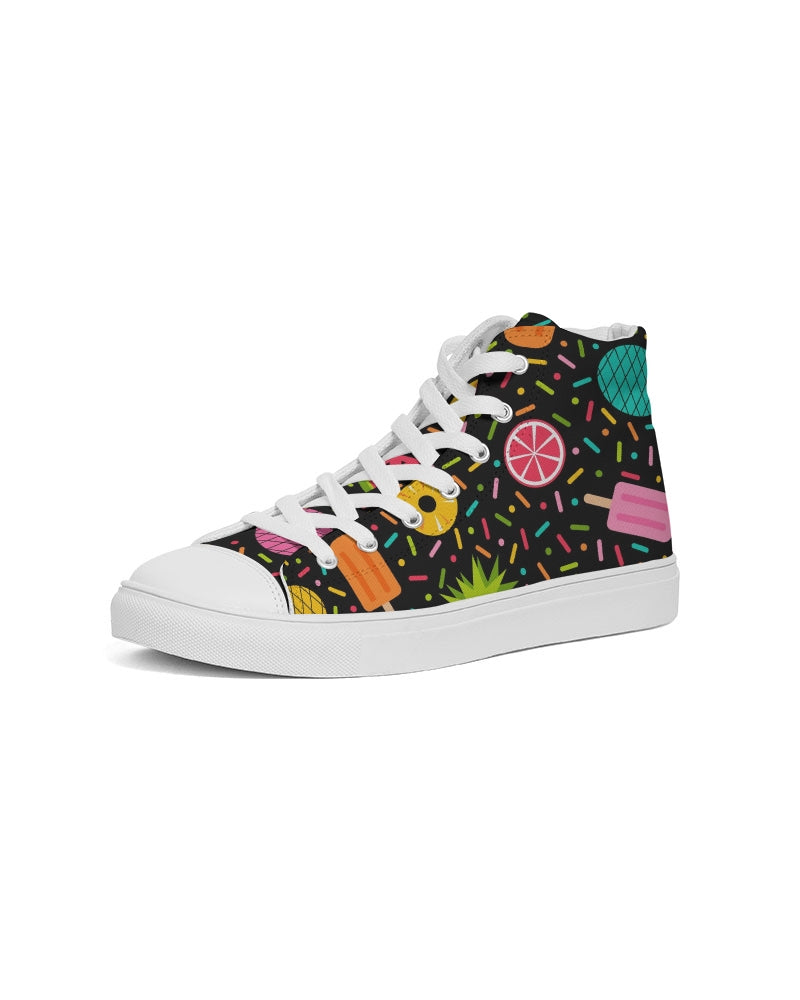 Fruit Party Men's High Top Canvas Shoe