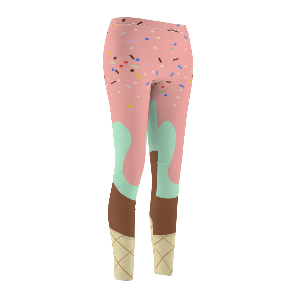 Three Layered Ice Cream Cone Womens Yoga Pants