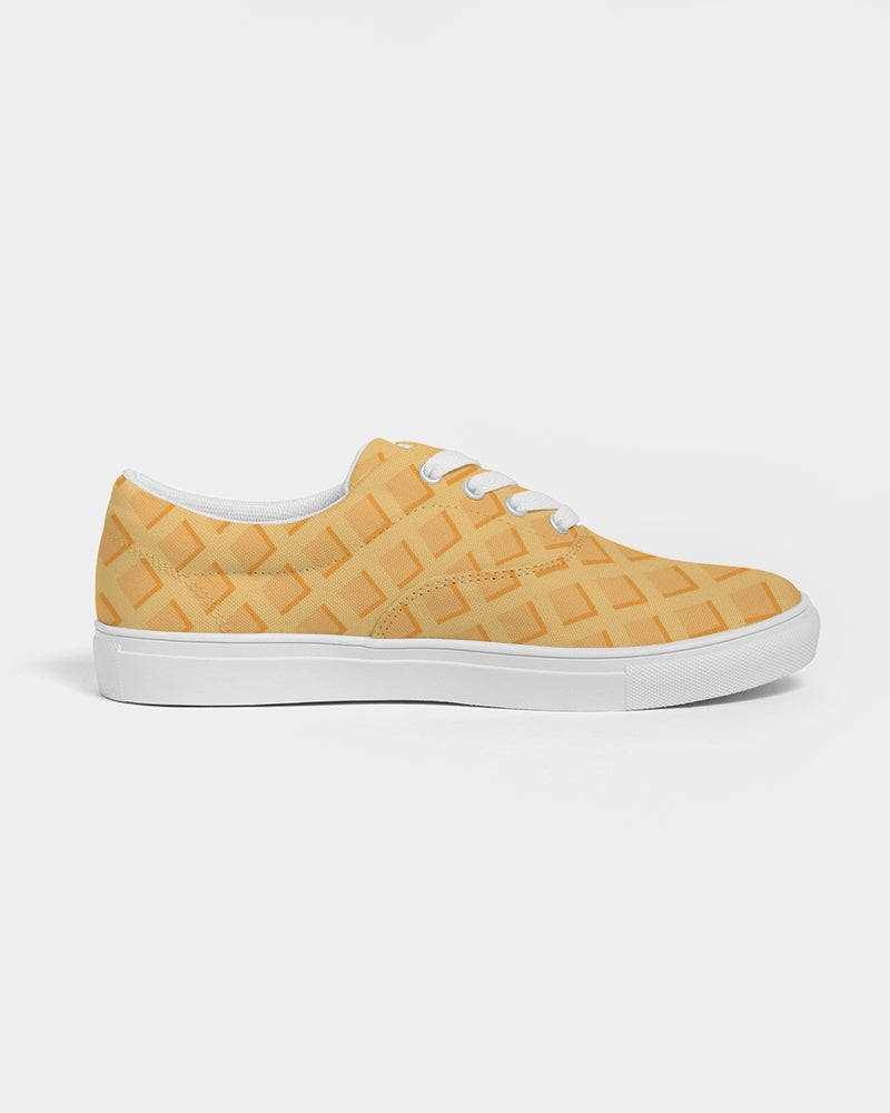 Waffles Men's Lace Up Canvas Shoe