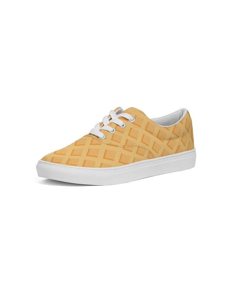 Waffles Men's Lace Up Canvas Shoe