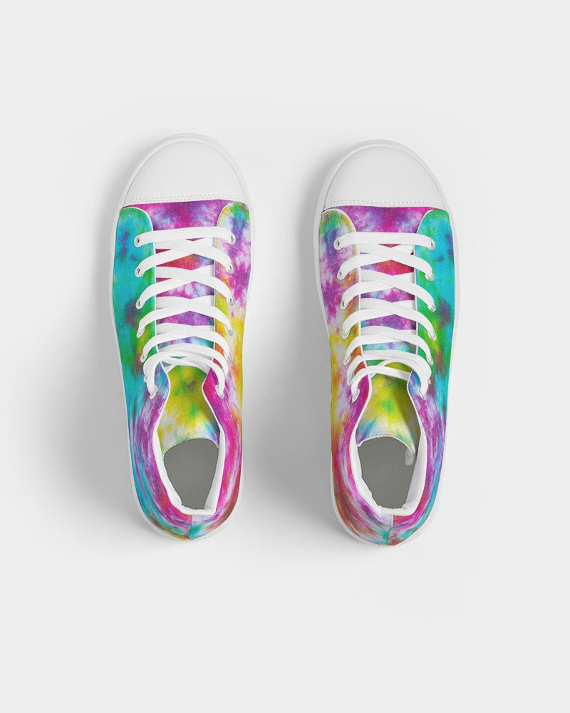 Tie-Dye Men's High Top Canvas Shoe