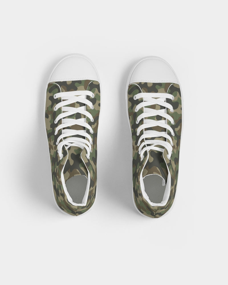 Camouflage Women's High Top Canvas Shoe