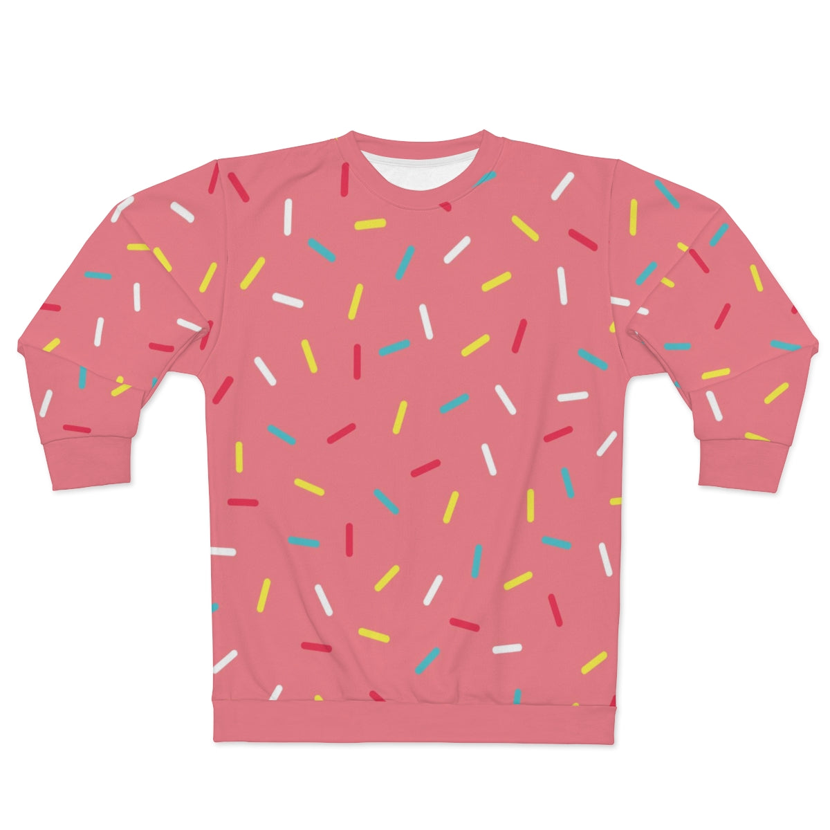 Pink Donut Sprinkles Unisex Sweatshirt