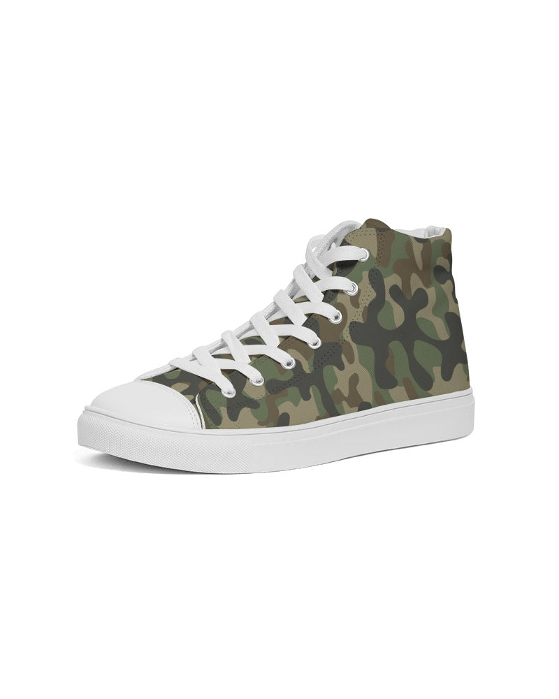 Camouflage Women's High Top Canvas Shoe