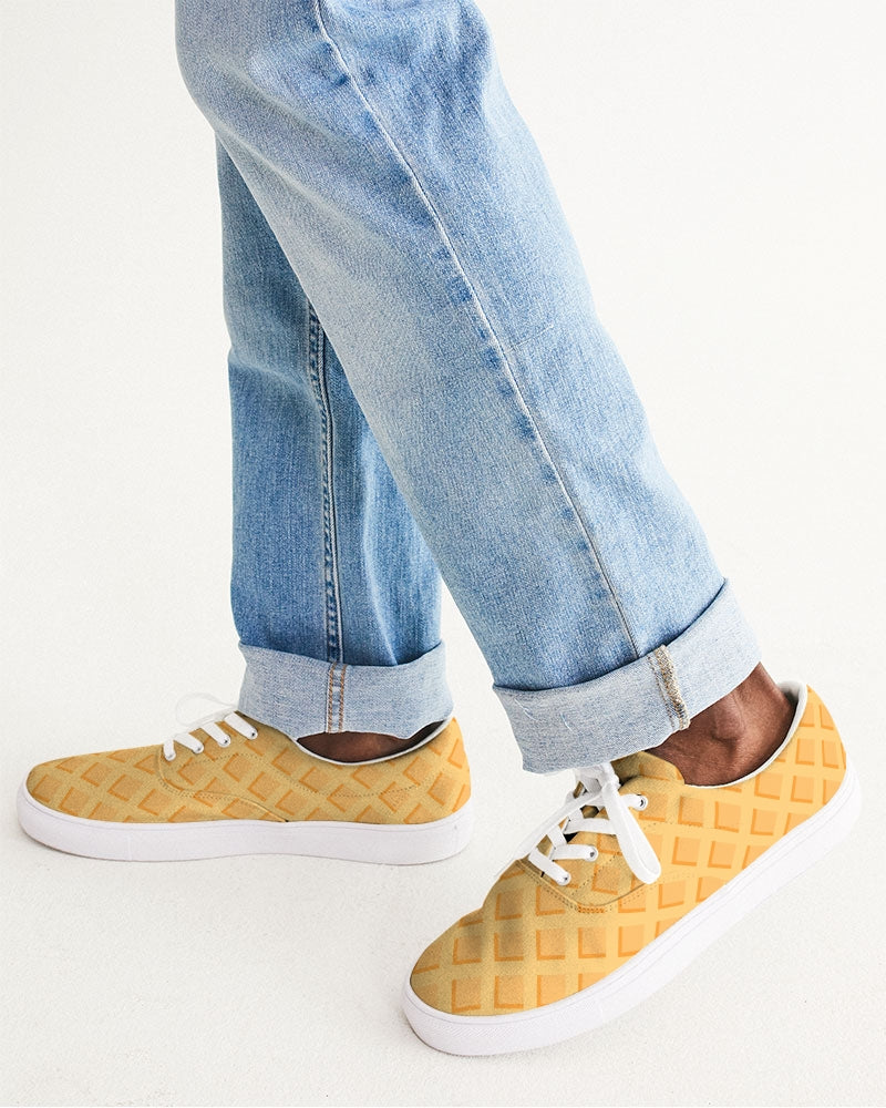 Waffles Men's Lace Up Canvas Shoe