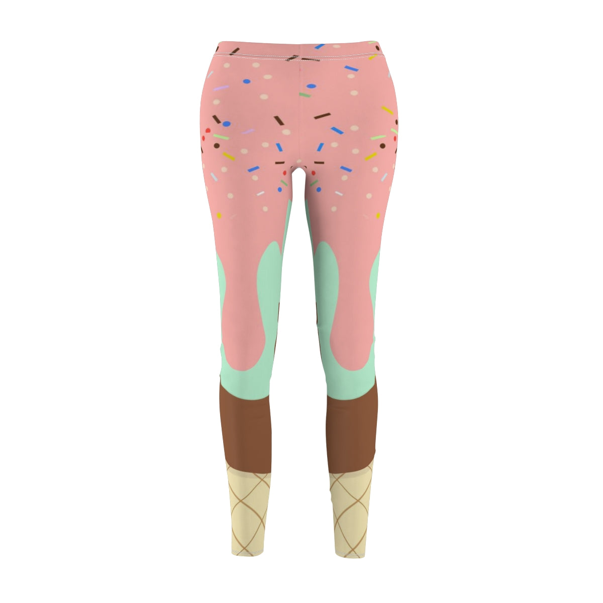 Three Layered Ice Cream Cone Womens Yoga Pants