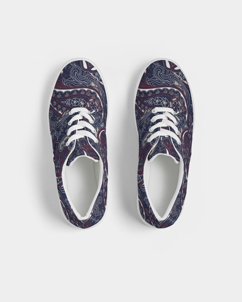 Paisley Beauty Men's Lace Up Canvas Shoe