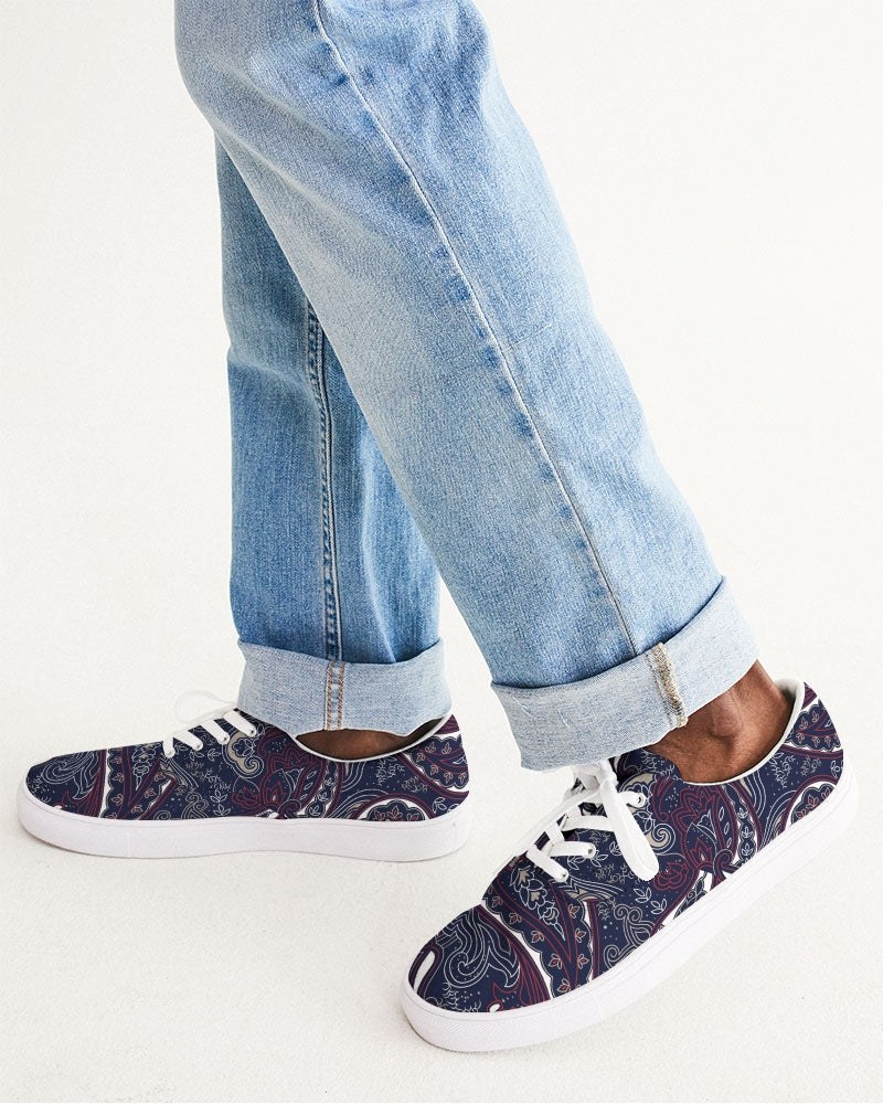 Paisley Beauty Men's Lace Up Canvas Shoe