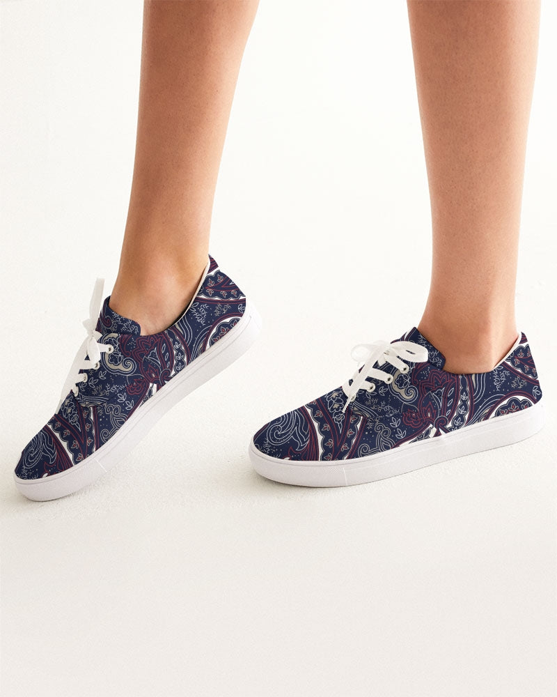 Paisley Beauty Women's Lace Up Canvas Shoe