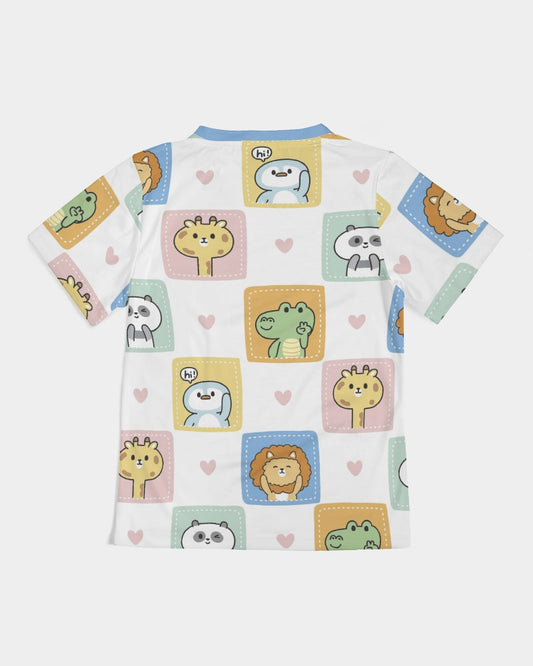 Animal Squares Kids All-Over Print Tee