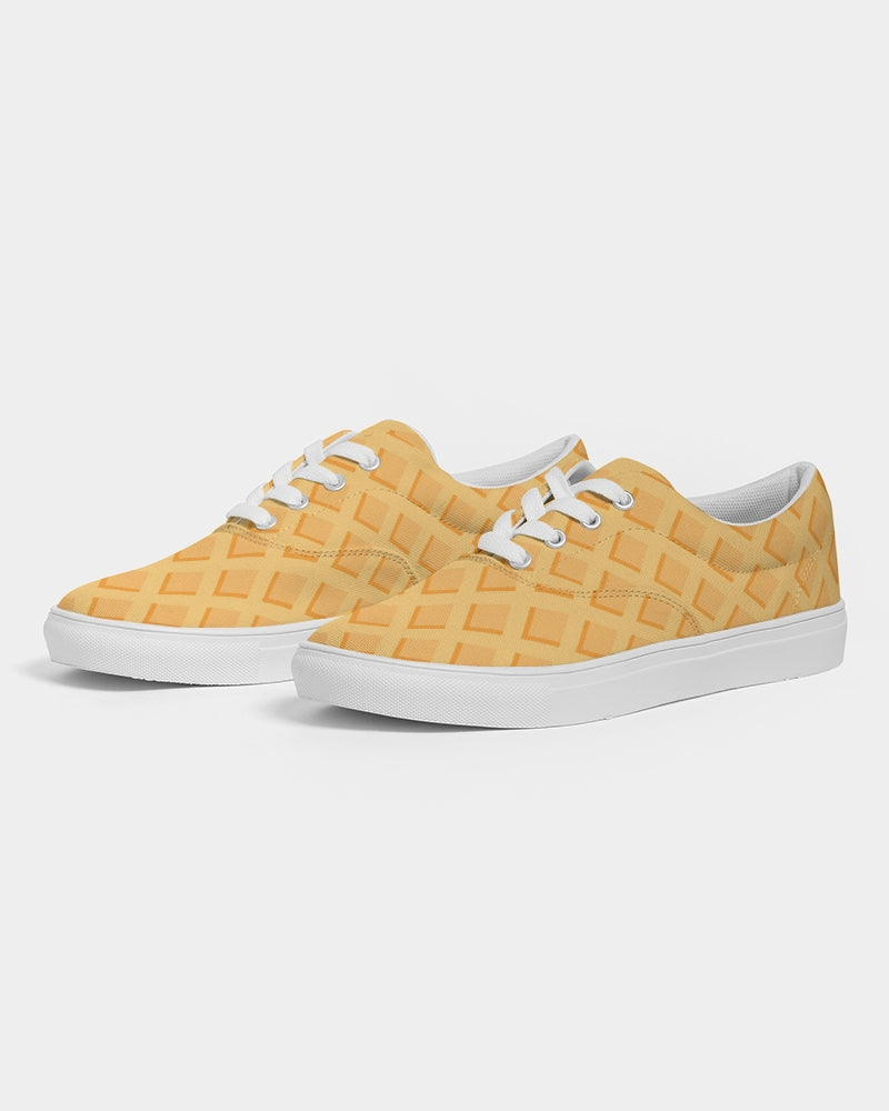 Waffles Men's Lace Up Canvas Shoe