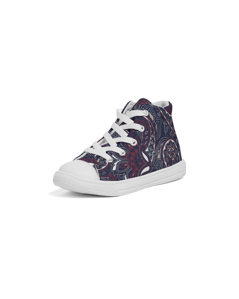 Paisley Beauty Kids Hightop Canvas Shoe