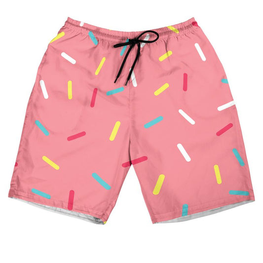 Pink Donut Sprinkles Shorts