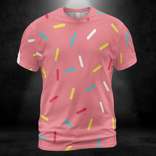 Pink Donut Sprinkles Unisex Comfort T-Shirt