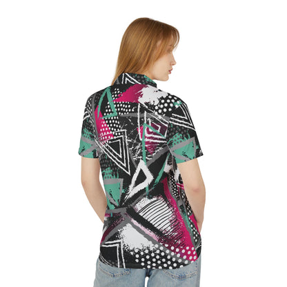 Abstract Triangles Premium Unisex Polo Shirt