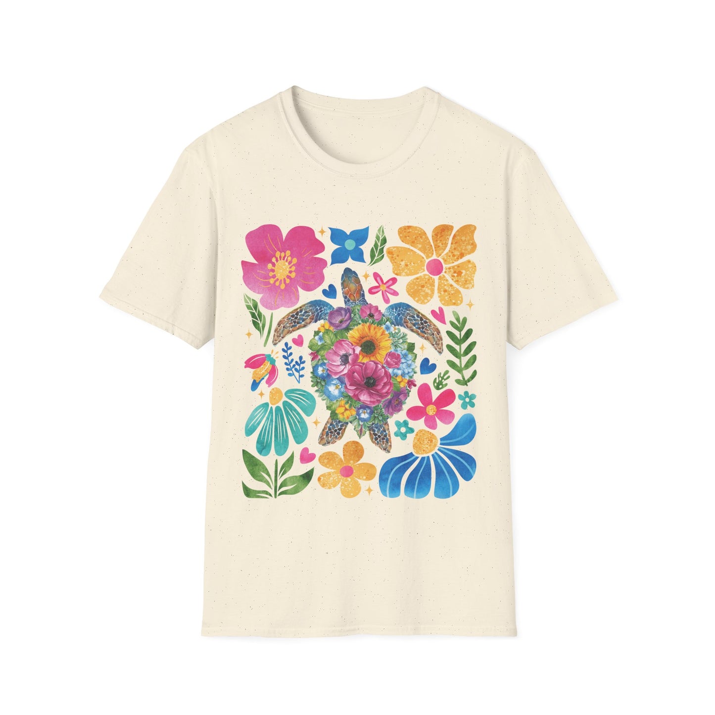 Floral Turtle Unisex T-Shirt