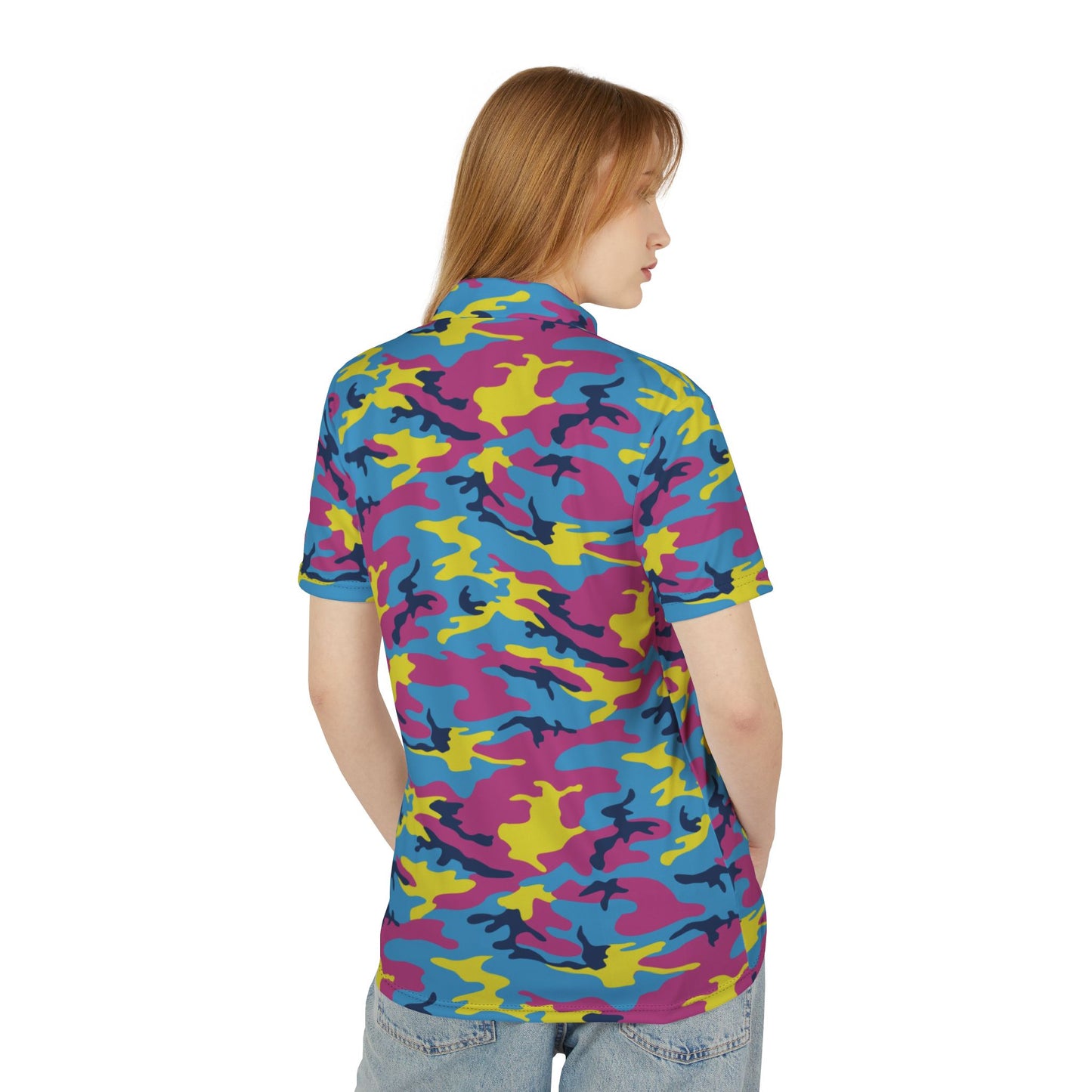 Colorful Camouflage Premium Unisex Polo Shirt