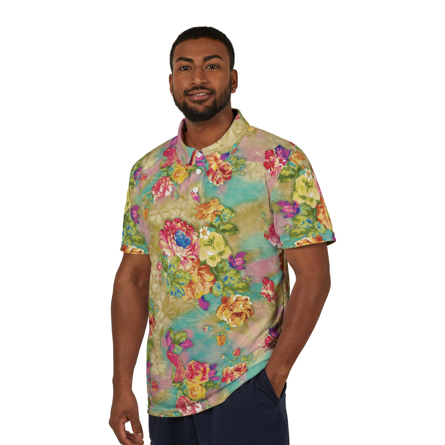 Flower Garden Premium Unisex Polo Shirt