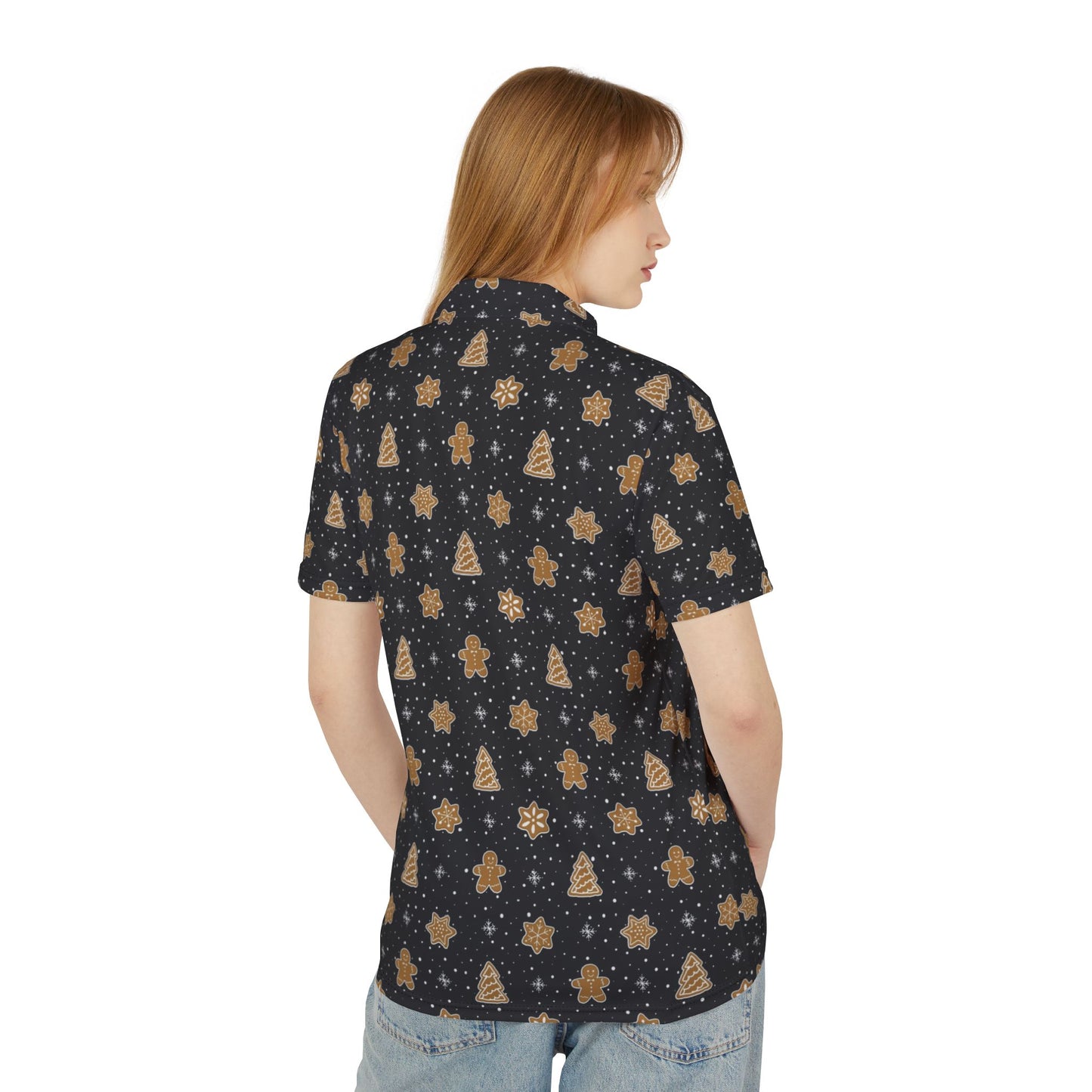 Let's Bake Gingerbread Stuff Premium Unisex Polo Shirt