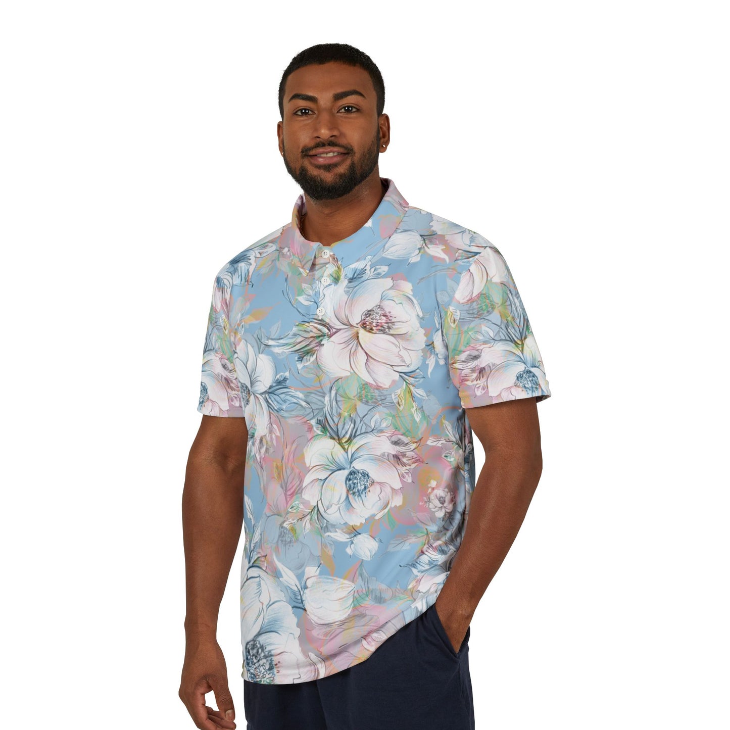 Elegant Flowers Premium Unisex Polo Shirt