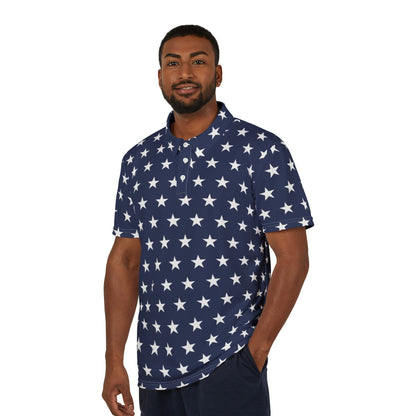 White Stars Premium Unisex Polo Shirt