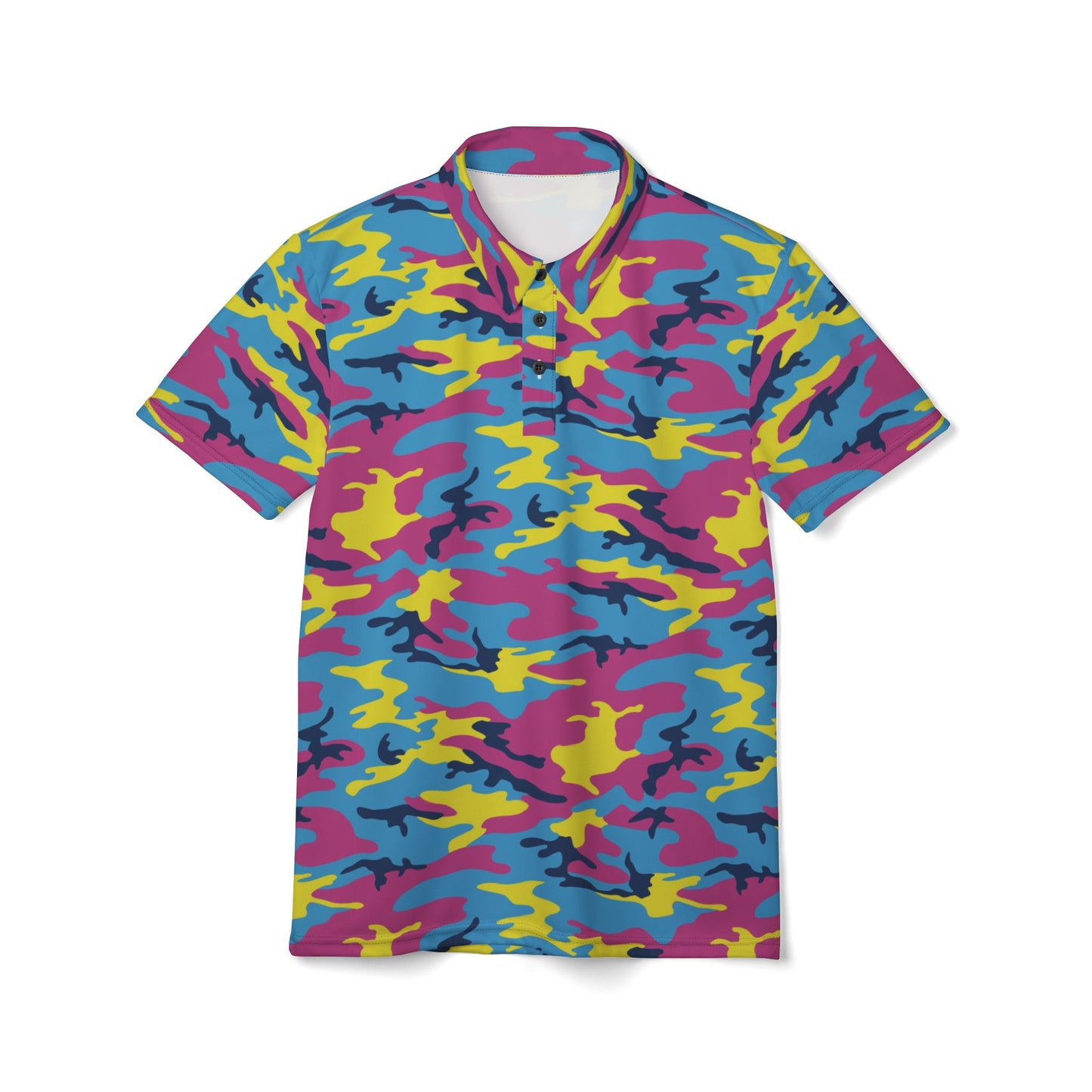 Colorful Camouflage Premium Unisex Polo Shirt