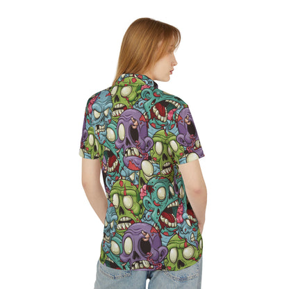 Zombie Heads Premium Unisex Polo Shirt