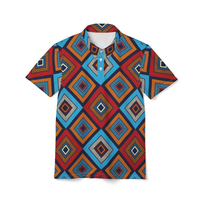 Tribal Patchwork Unisex Polo Shirt