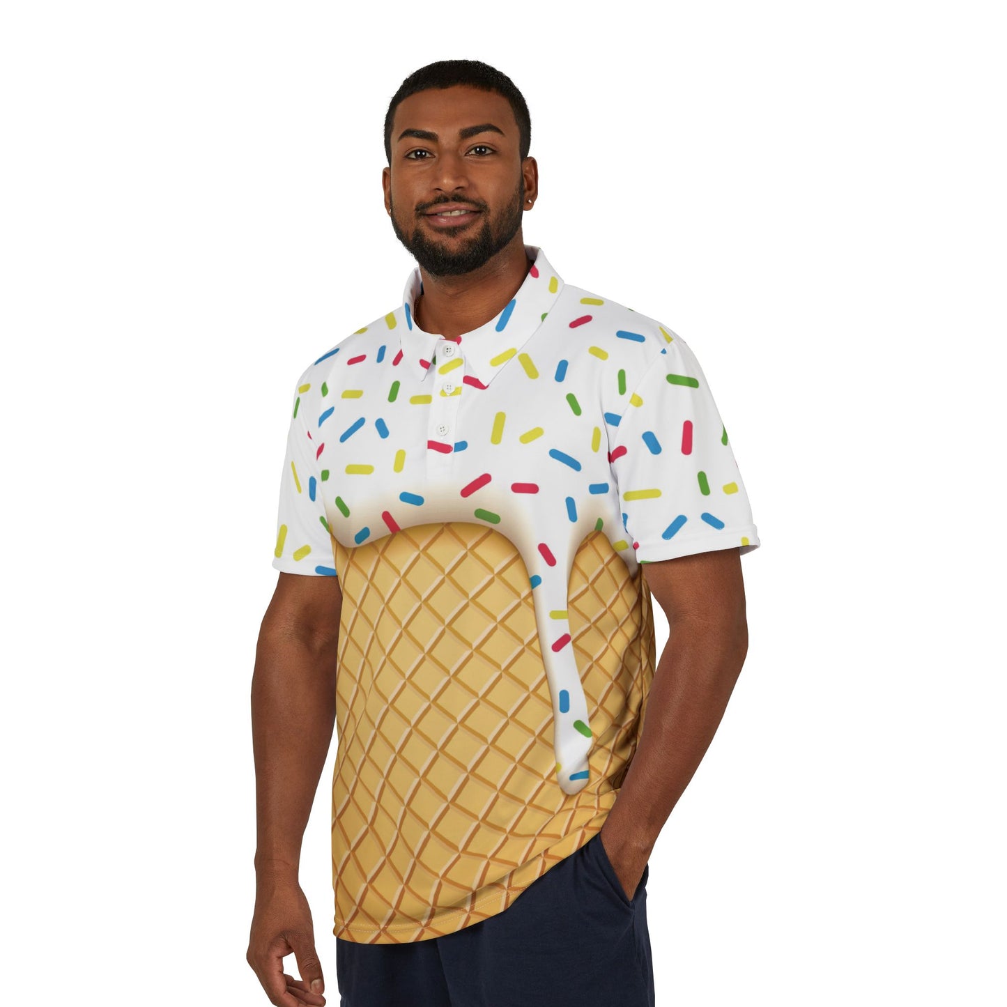 I Want A Ice Cream Come NOW Premium Unisex Polo Shirt