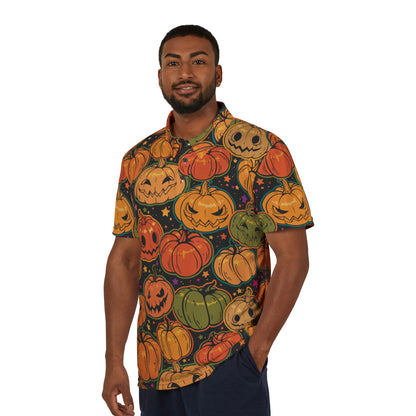 Evil Pumpkin Patch Premium Unisex Polo Shirt