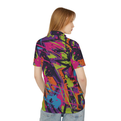 Abstract Zigzag Premium Unisex Polo Shirt