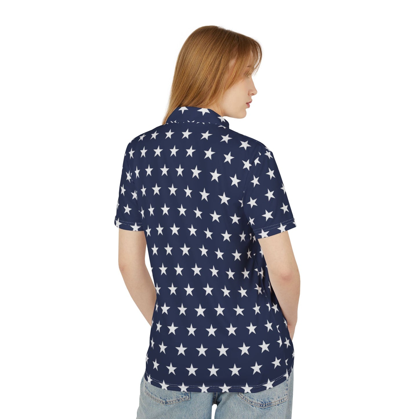 White Stars Premium Unisex Polo Shirt