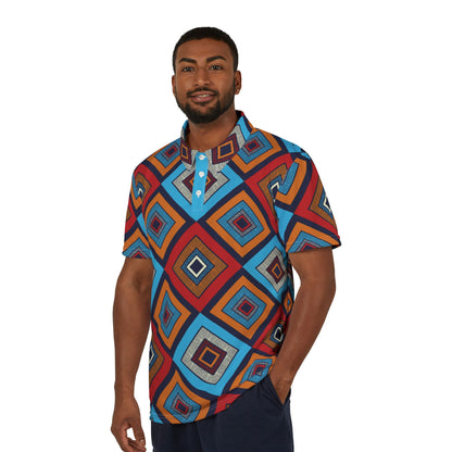 Tribal Patchwork Unisex Polo Shirt