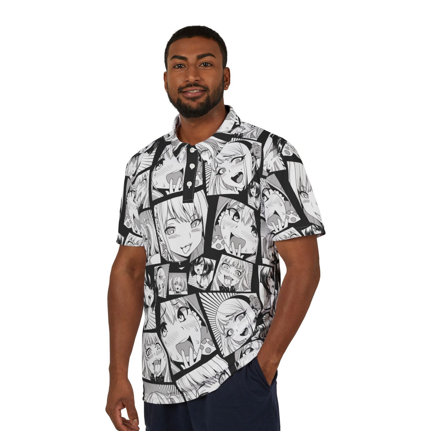 Sexy Time Anime Premium Unisex Polo Shirt