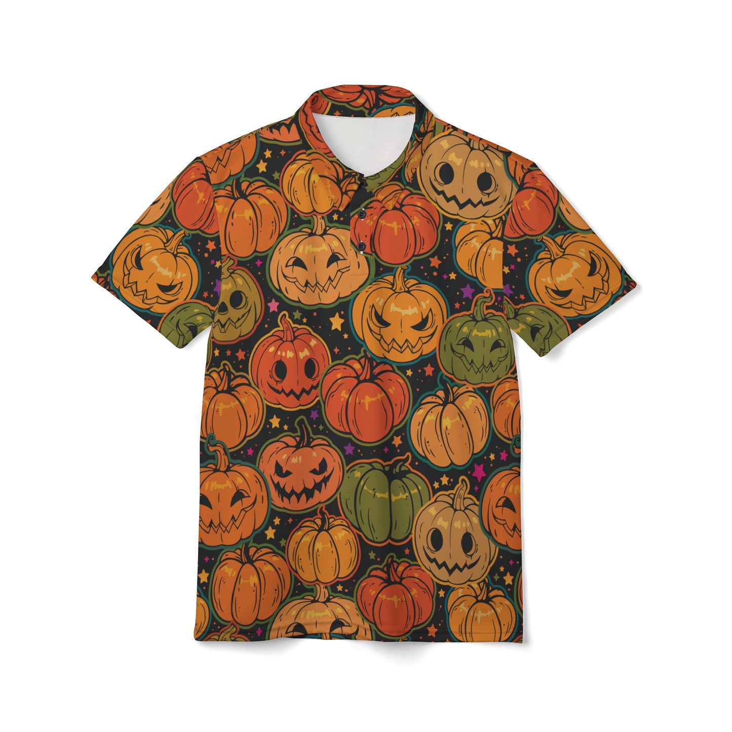 Evil Pumpkin Patch Premium Unisex Polo Shirt