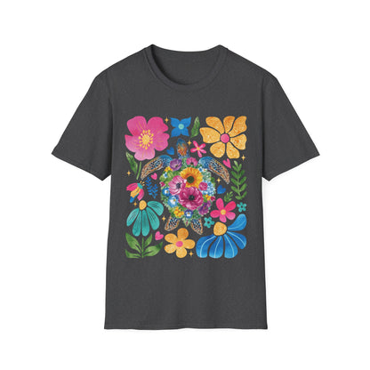 Floral Turtle Unisex T-Shirt