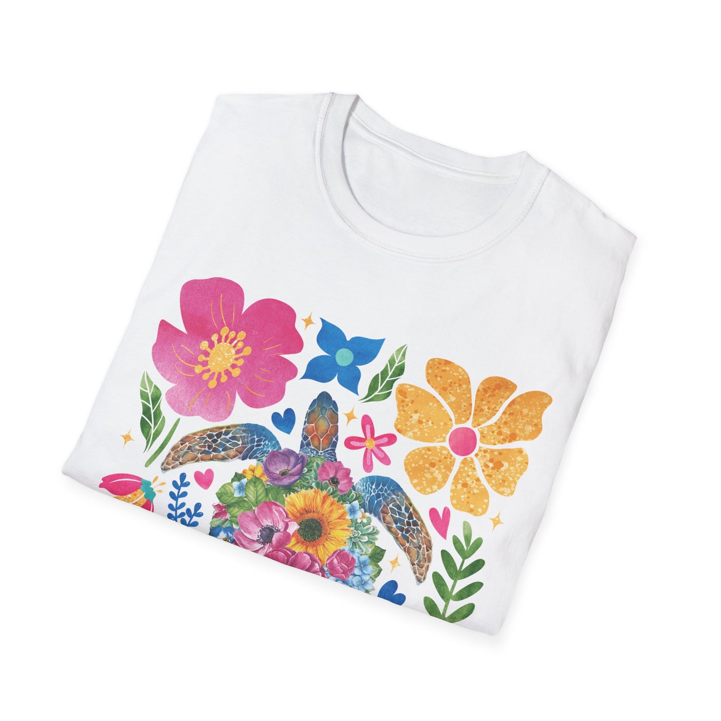 Floral Turtle Unisex T-Shirt