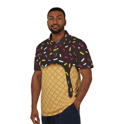 Oh Yes Scoop That Chocolate Ice Cream Premium Unisex Polo Shirt