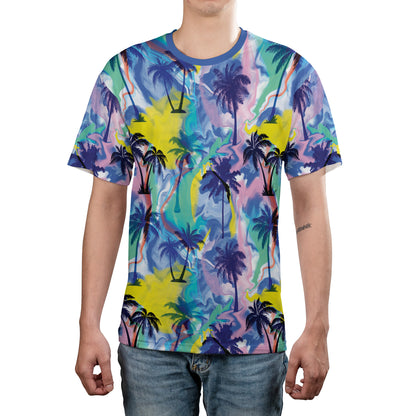 Abstract Paint Palm Trees Unisex Comfort T-Shirt