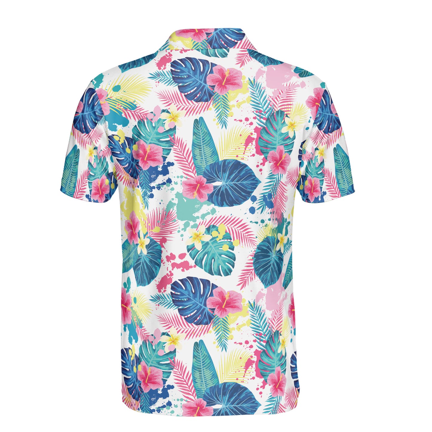 Abstract Palm Leaves Polo Shirt