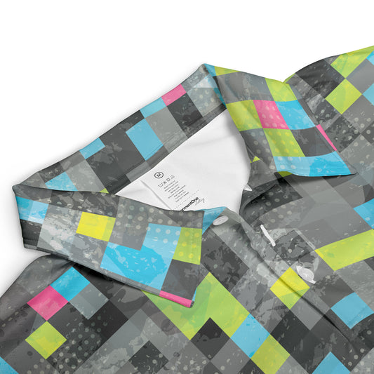 Abstract Pixels Polo Shirt