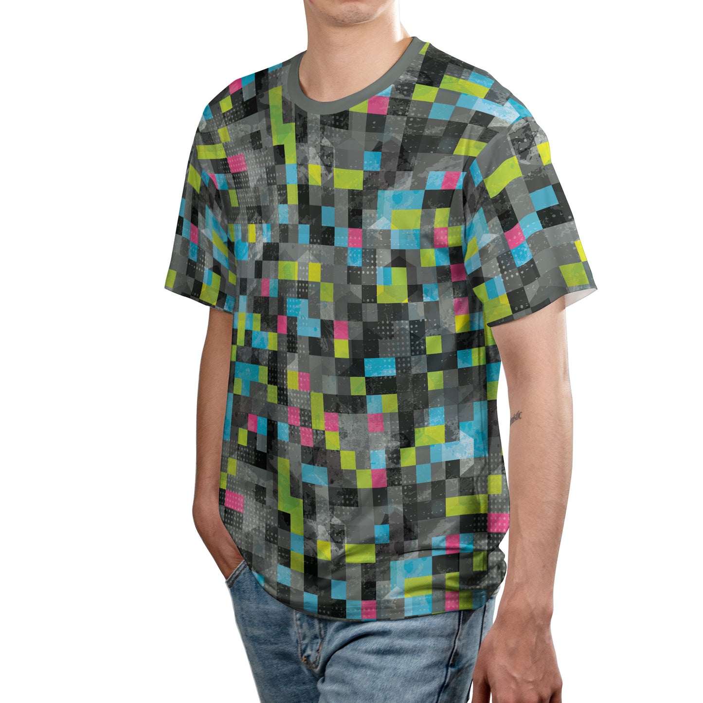 Abstract Pixels Unisex Comfort T-Shirt